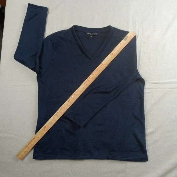 Harve Benard Womens Long Sleeve Sleepwear Top Size 1X/XL Soft Fuzzy Navy NWOT - Picture 11 of 14